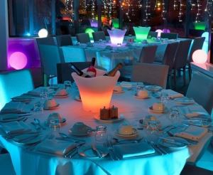Hotel glowing LED furniture Ice bucket